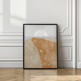Sand dune and moon Poster och Canvastavla