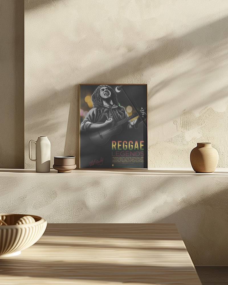 Reggae Legends- Bob Marley Poster och Canvastavla