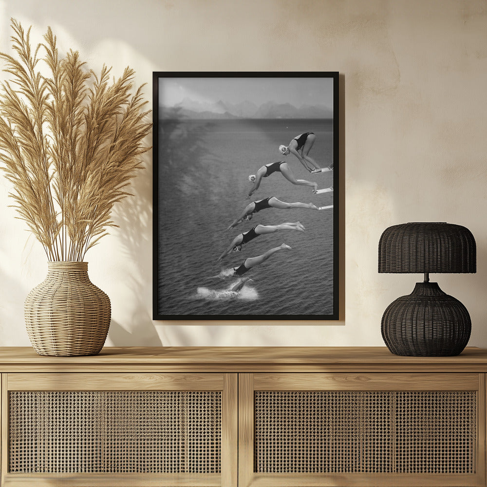 The beauty of diving Poster och Canvastavla