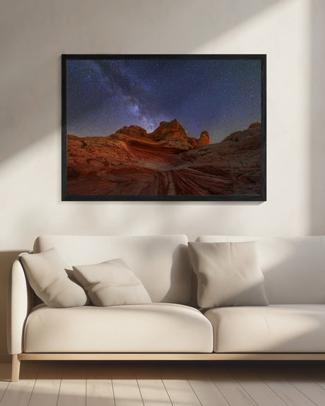 White Pocket under Milkway Poster och Canvastavla