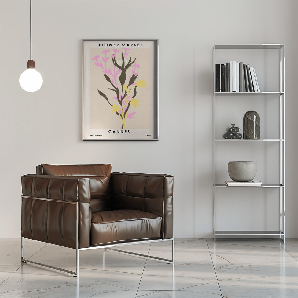 Flower Market Cannes Poster och Canvastavla