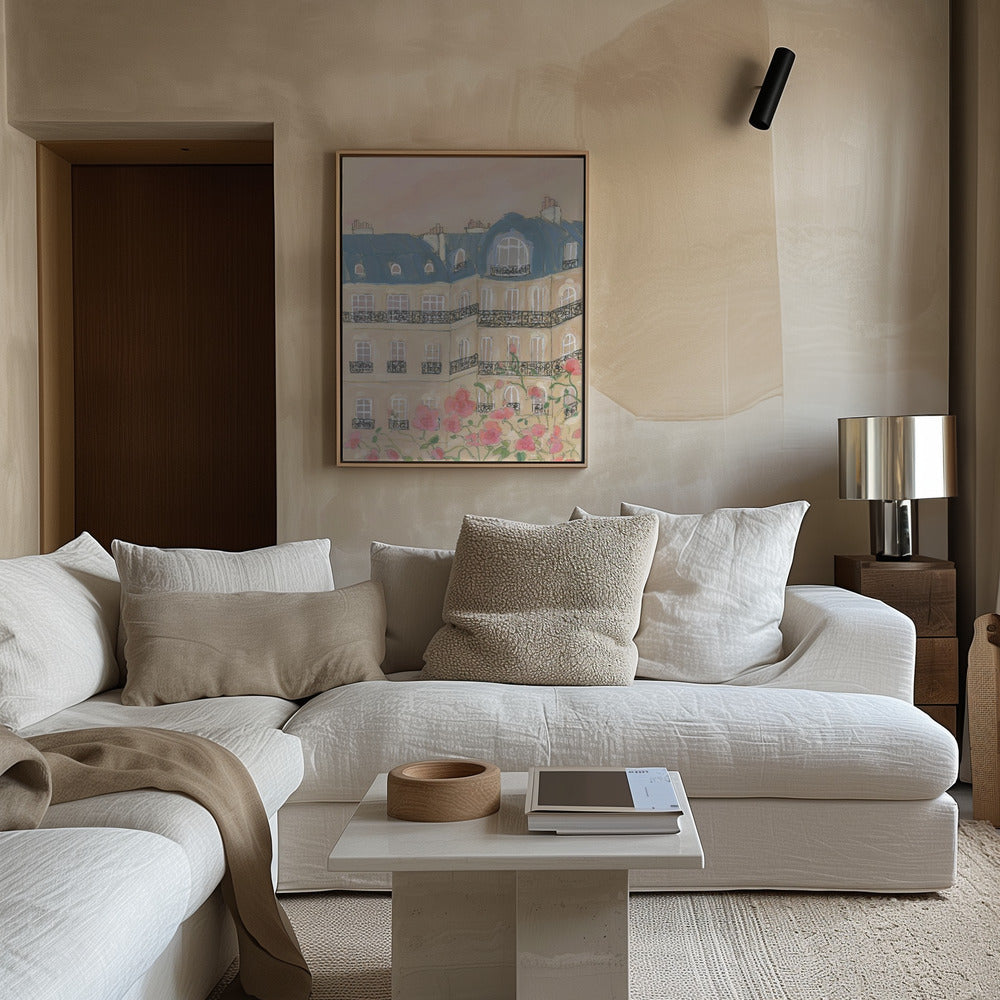 Sunset Over Paris 70x100 Poster och Canvastavla