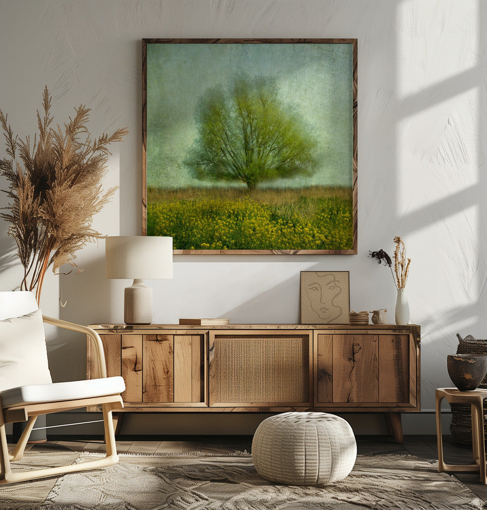 In the yellow field Poster och Canvastavla