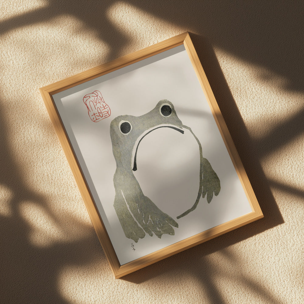 Grumpy Frog I Poster och Canvastavla