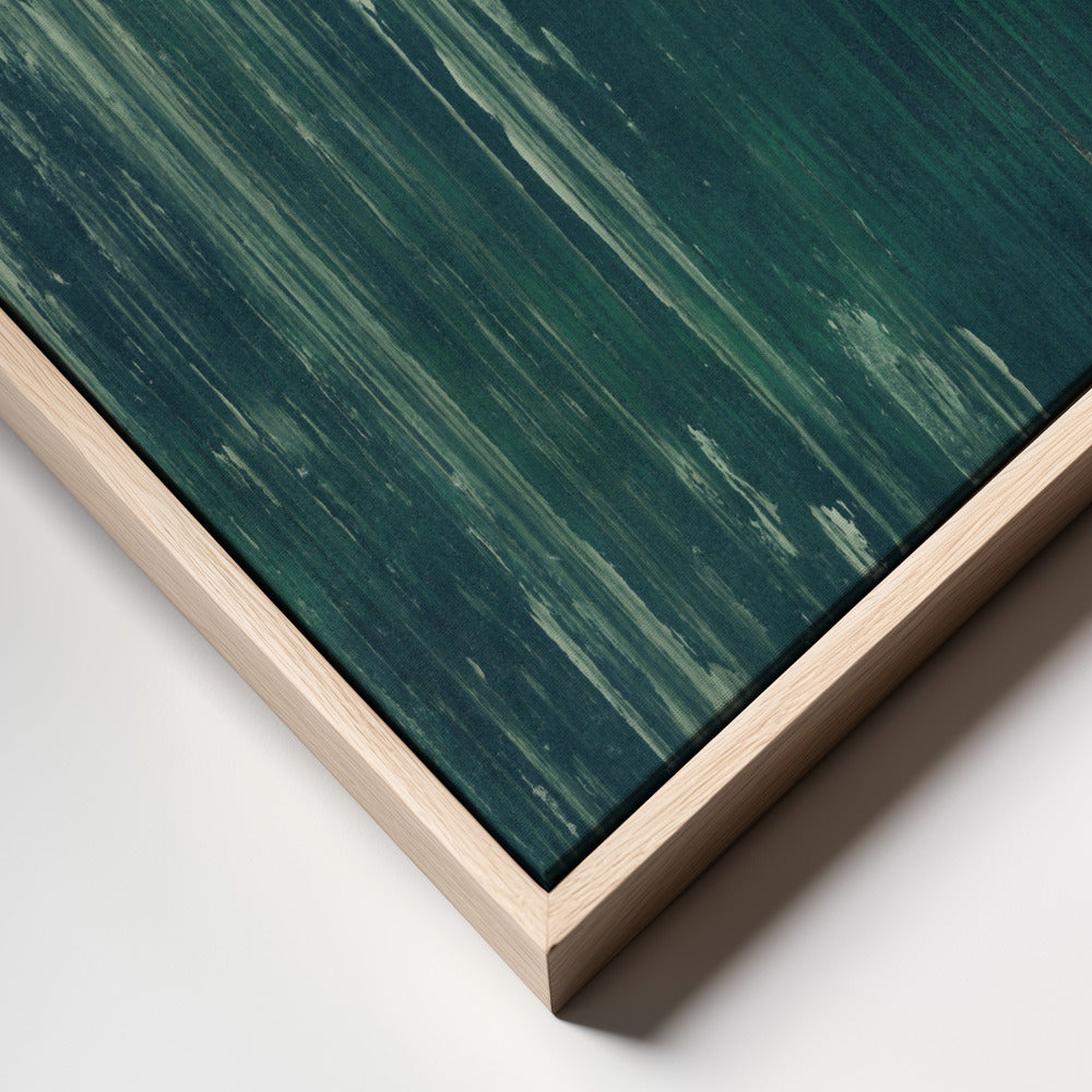 Dark teal scratched texture Transformative Teal Poster och Canvastavla