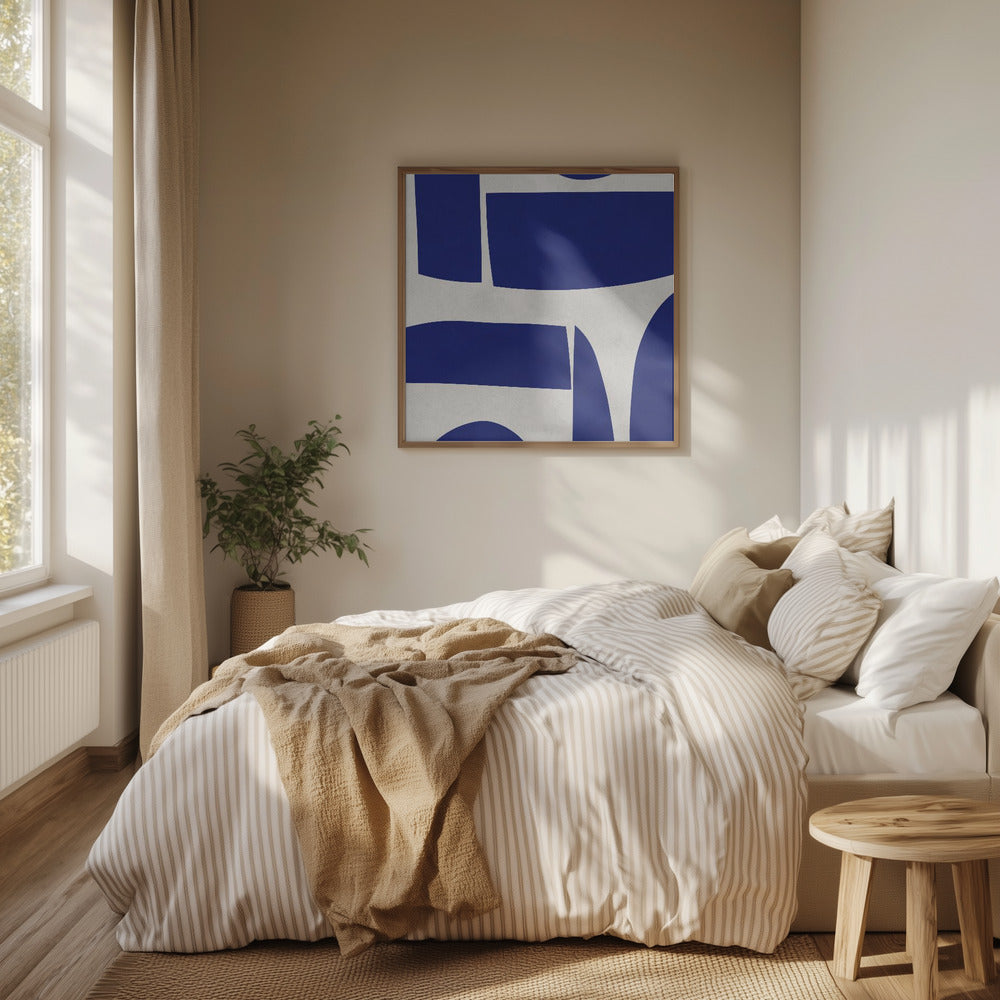 Curved shapes 1 Poster och Canvastavla