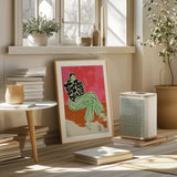 Calm Woman Portrait Poster och Canvastavla