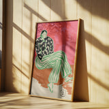 Calm Woman Portrait Poster och Canvastavla