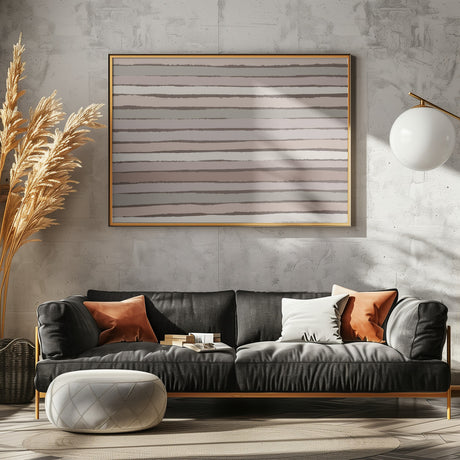 Pastel Stripes PAttern Poster och Canvastavla