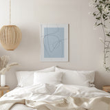 Blue Abstract Poster och Canvastavla