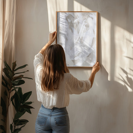 Abstract Brush Strokes 146 Poster och Canvastavla