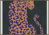 Orange Leopard Poster och Canvastavla