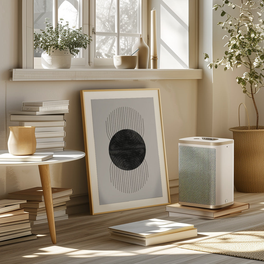 Perfect Point Black Poster och Canvastavla