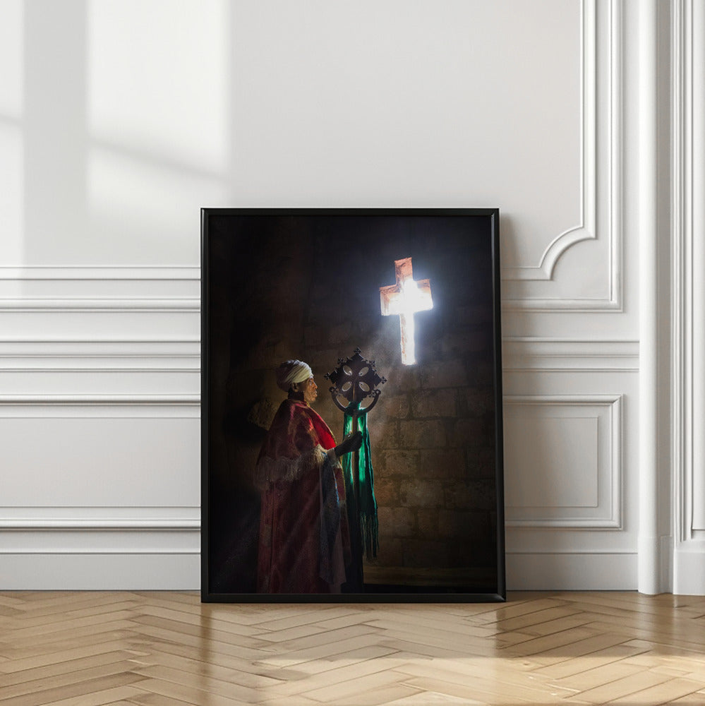 A priest in Lalibela Poster och Canvastavla