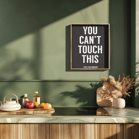 You can't touch this Poster och Canvastavla
