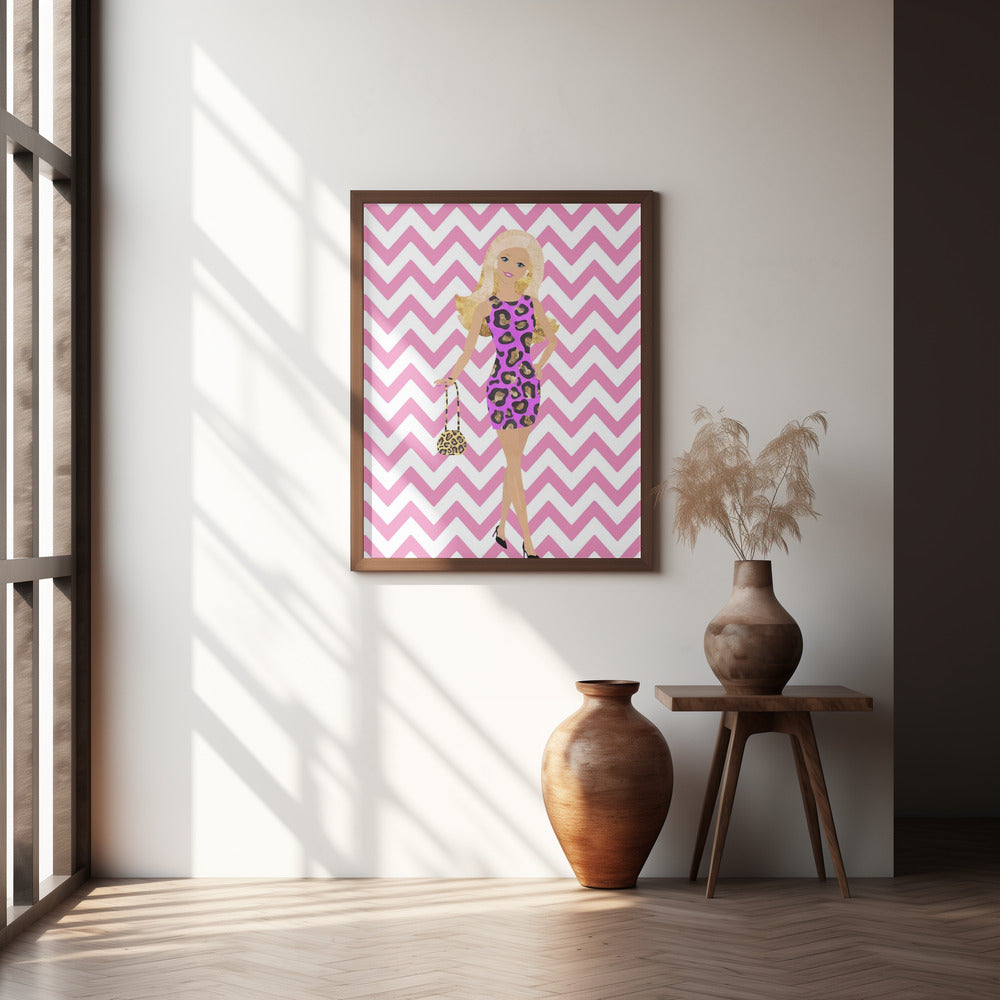 Barbie Zig Zag Poster och Canvastavla