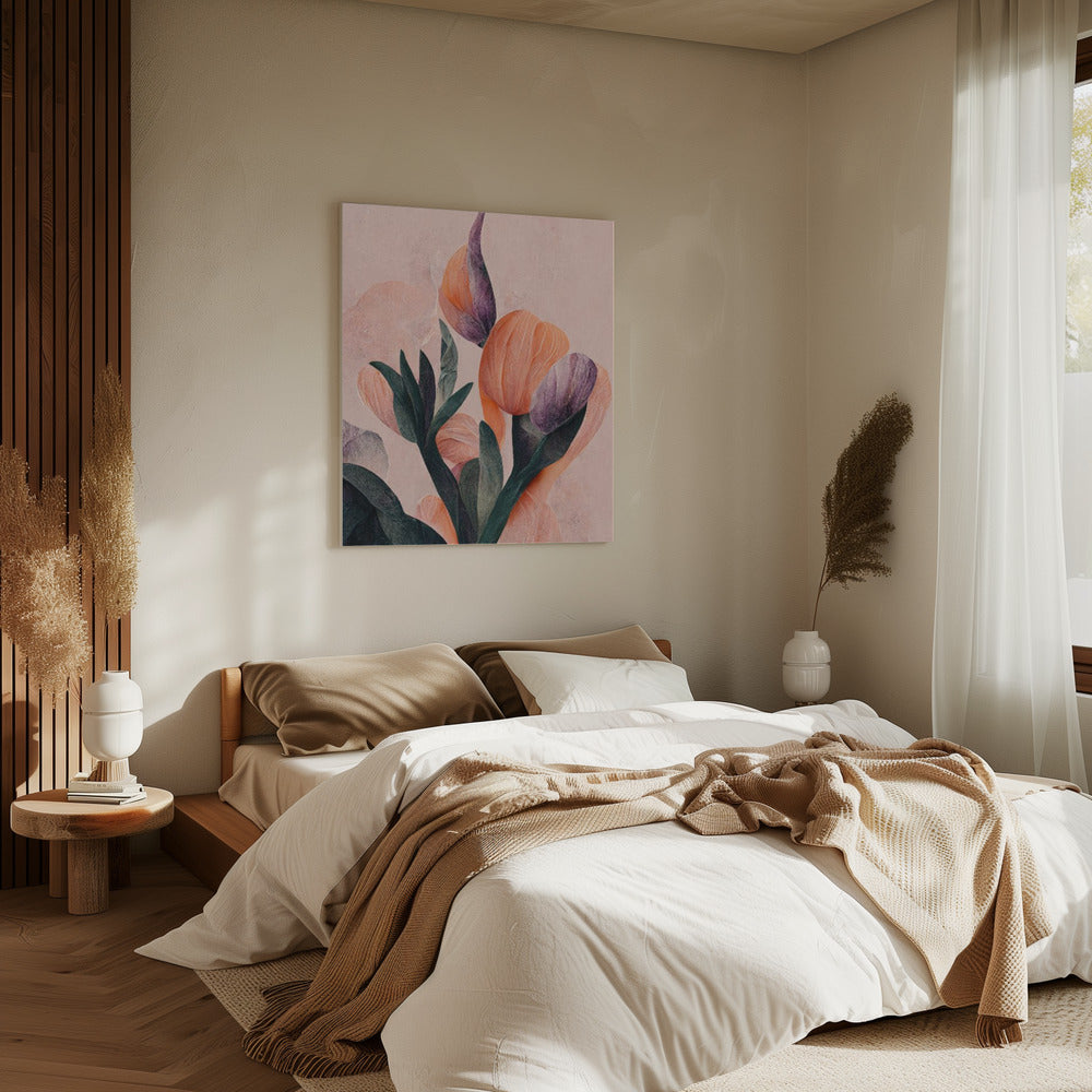 Tangelo Tulips No 2 Poster och Canvastavla