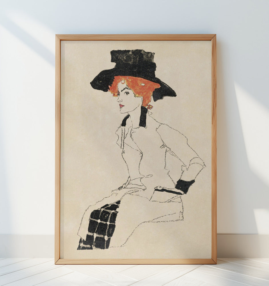 Portrait of a Woman 1910 Poster och Canvastavla