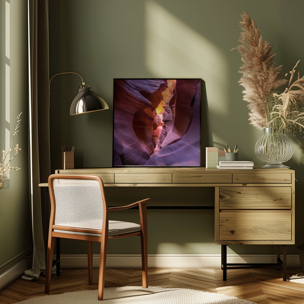 Fire in Canyon Poster och Canvastavla