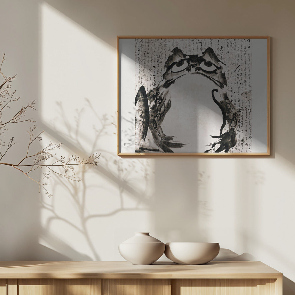Japanese Frog (late 18th 19th Century) Poster och Canvastavla