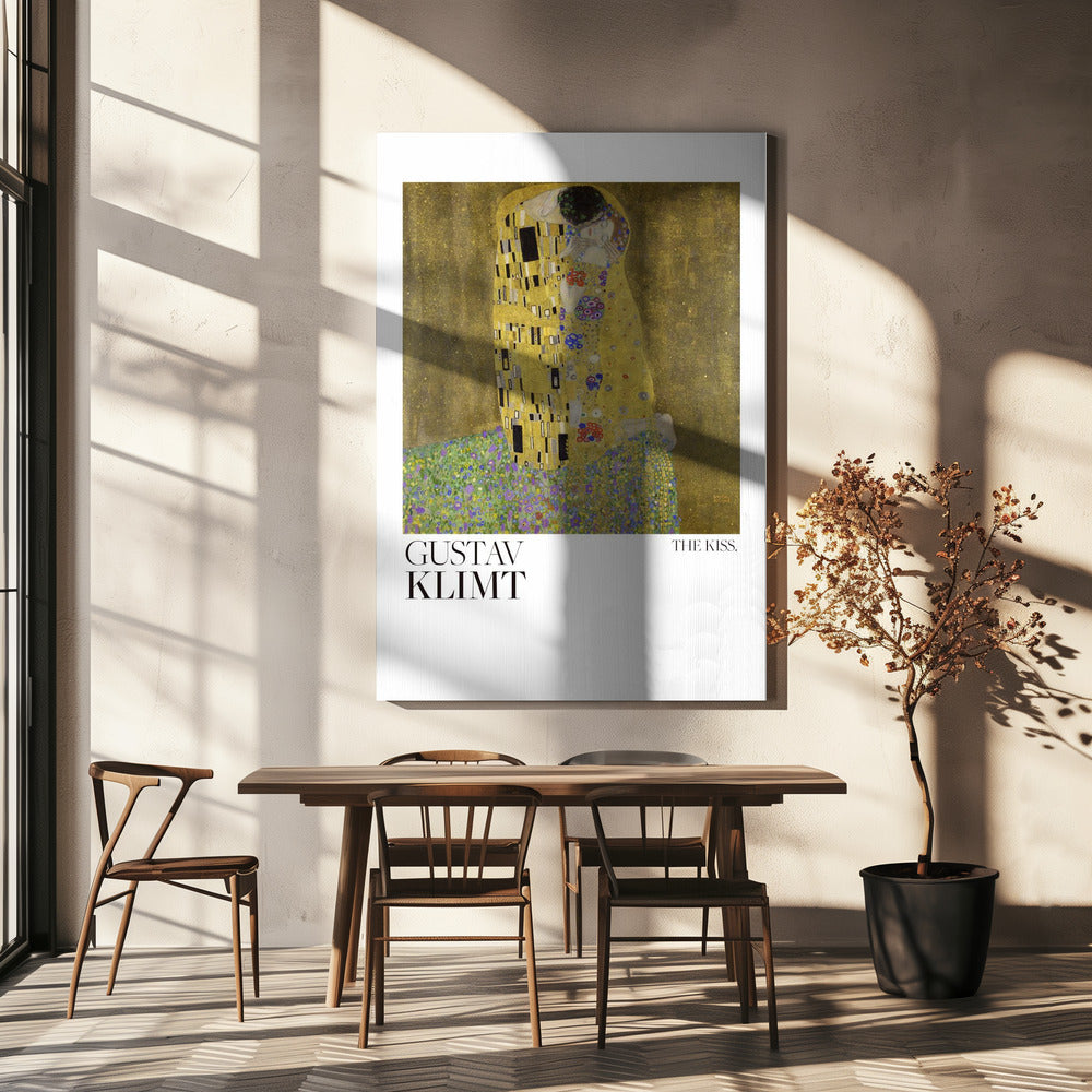 The Kiss (1907–1908) Poster Poster och Canvastavla