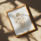 Study of Nude Poster och Canvastavla