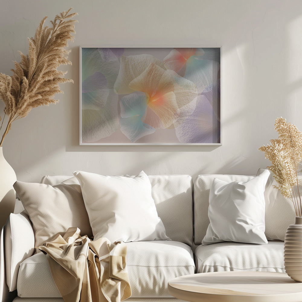 Pastel floral Poster och Canvastavla