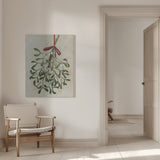 Mistletoe bouquet with bow Poster och Canvastavla