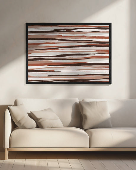 Pastel Thin Stipes Pattern Poster och Canvastavla