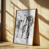 Four Figures (nach Muybridge) Enhanced Sr Poster och Canvastavla