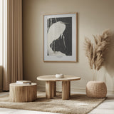 Heron In The Snow Poster och Canvastavla