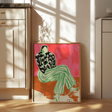 Calm Woman Portrait Poster och Canvastavla