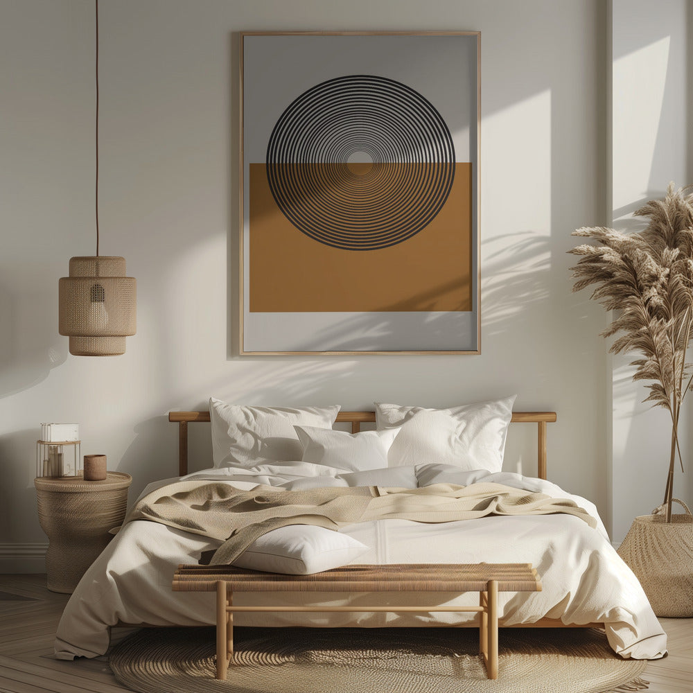 Retro Landscape Poster och Canvastavla