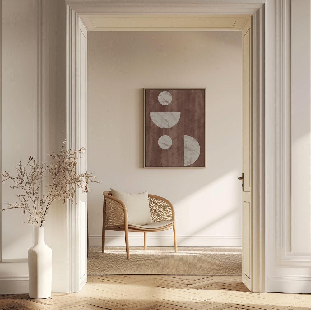 Geo Marble Poster och Canvastavla