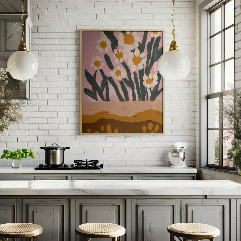 Pastel Flower Impression No 3 Poster och Canvastavla