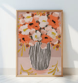 Pastelflowerimpressionno10 Poster och Canvastavla