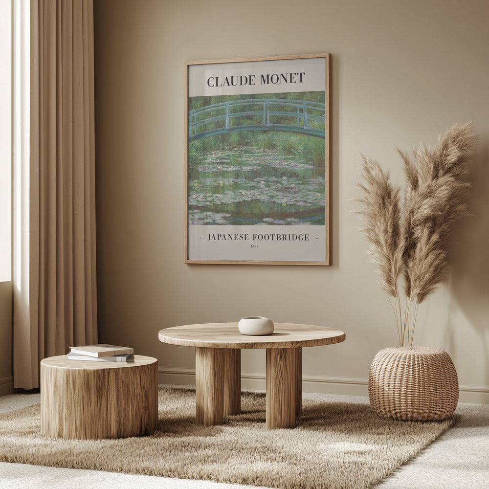 Japanese Footbridge 1899 Poster och Canvastavla