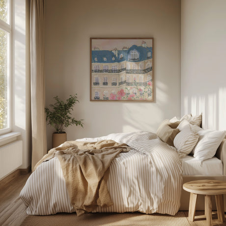 Sunset Over Paris 70x100 Poster och Canvastavla