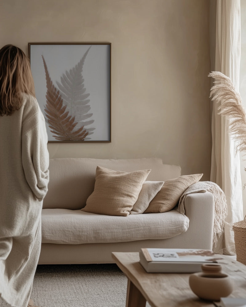 Autumn Fern Poster och Canvastavla