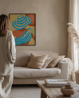 The Blue Sarong Poster och Canvastavla