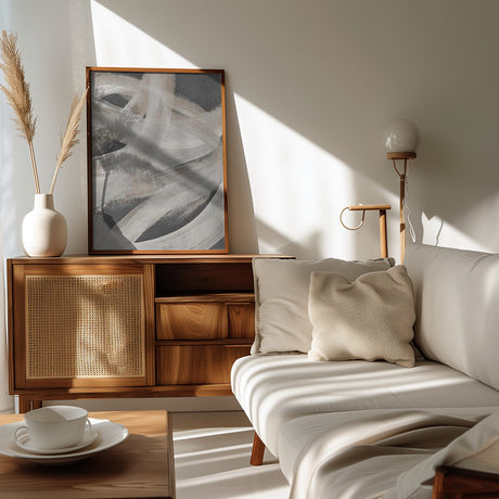 Abstract Brush Strokes 129X Poster och Canvastavla