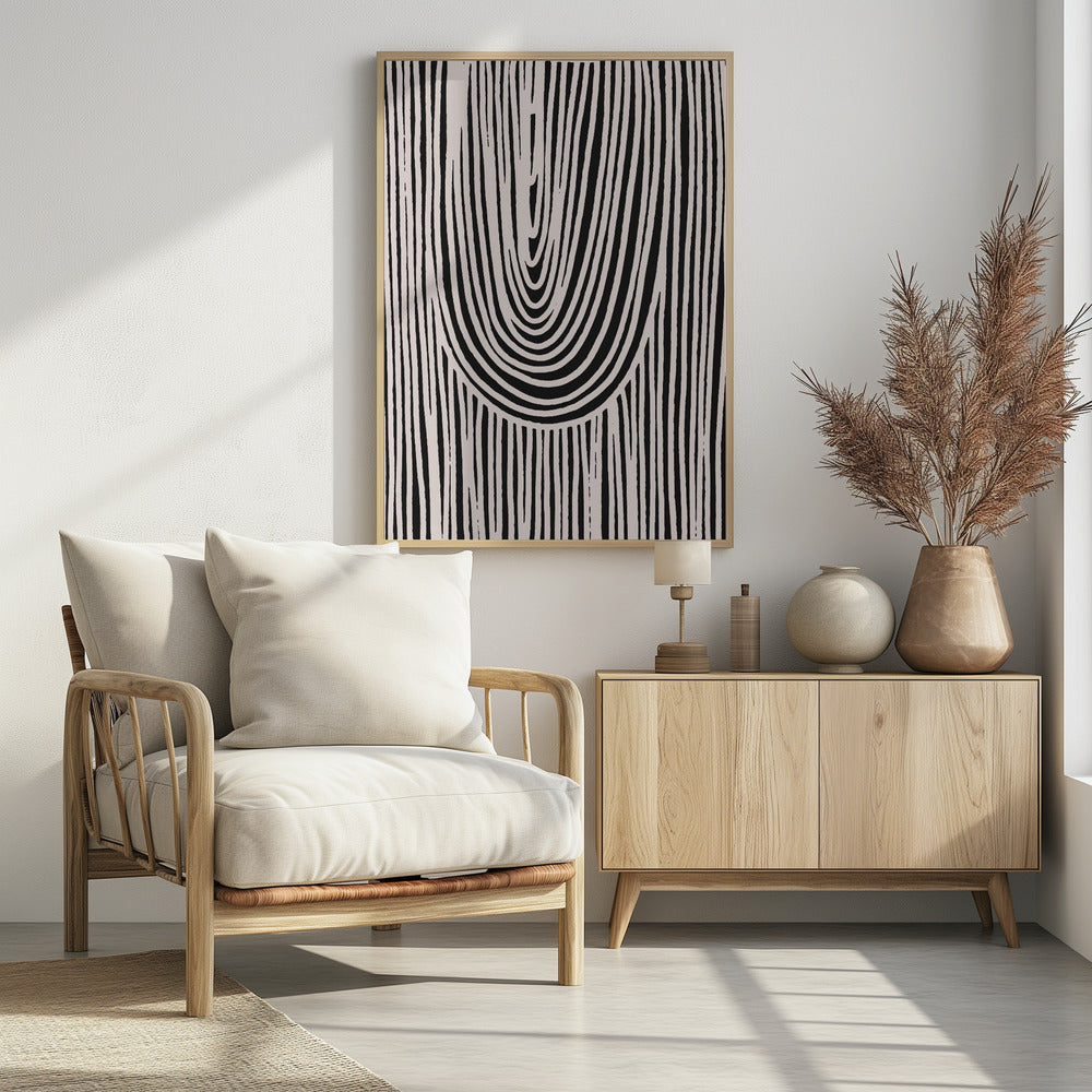 Hanging Stripes Poster och Canvastavla