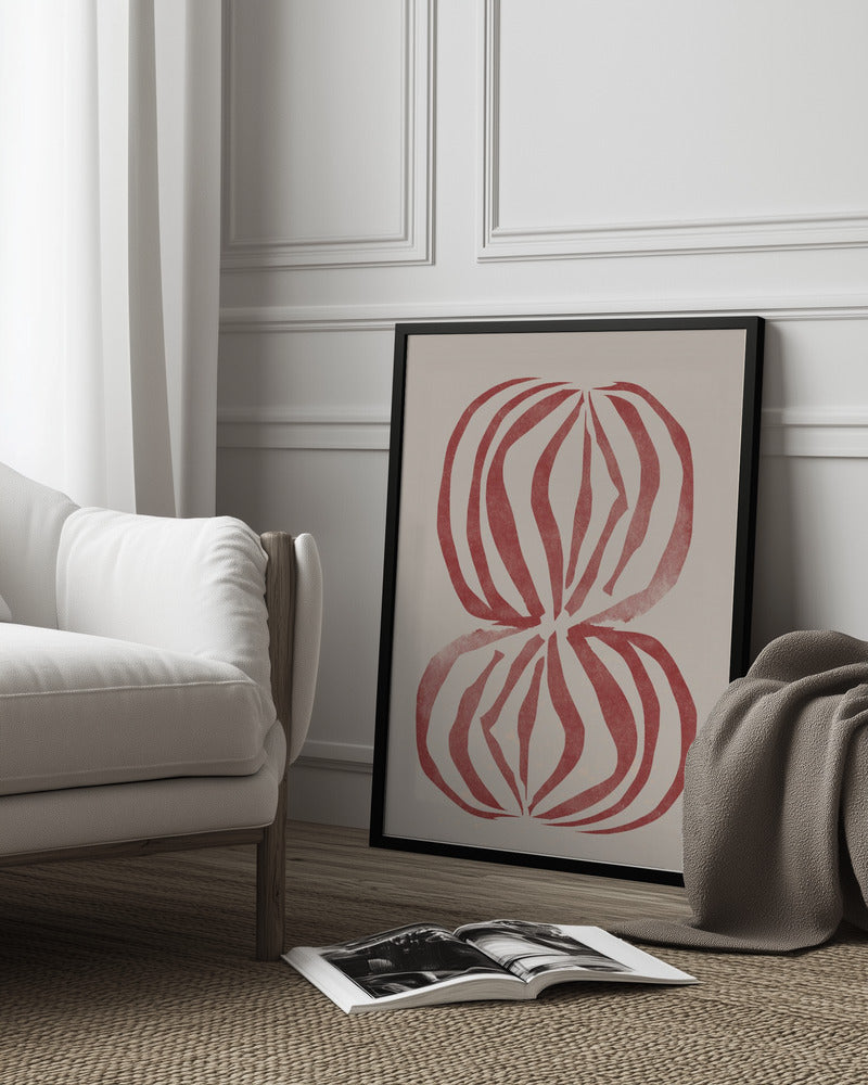 New Vase Line Art Poster och Canvastavla