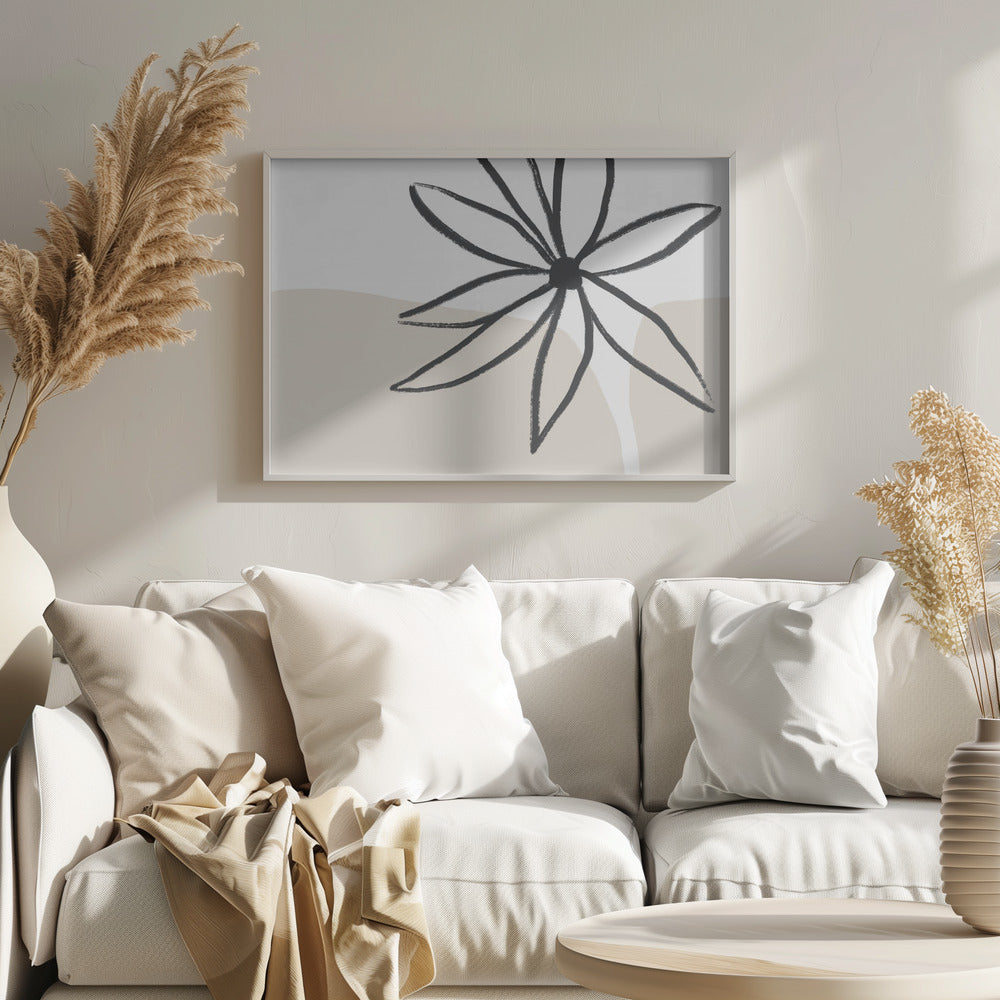 Flower and Cream Poster och Canvastavla