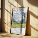 Wheat Field With Cypresses Poster och Canvastavla