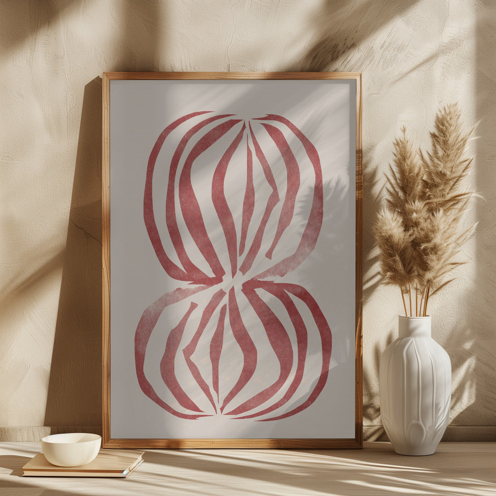 New Vase Line Art Poster och Canvastavla