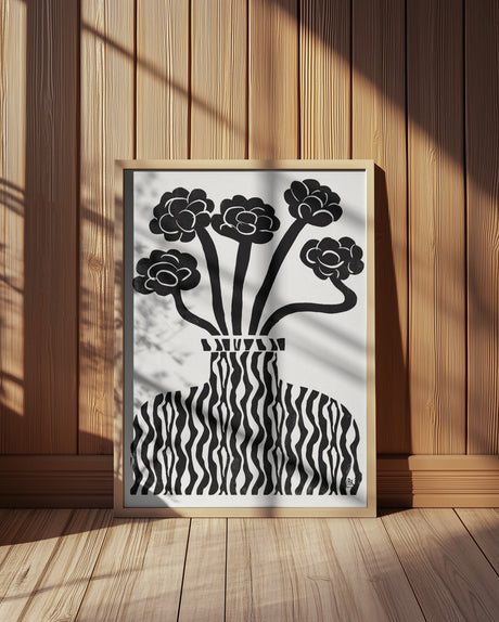 Vase and Flowers 03 Theprintablestudio 24x32inch Poster och Canvastavla