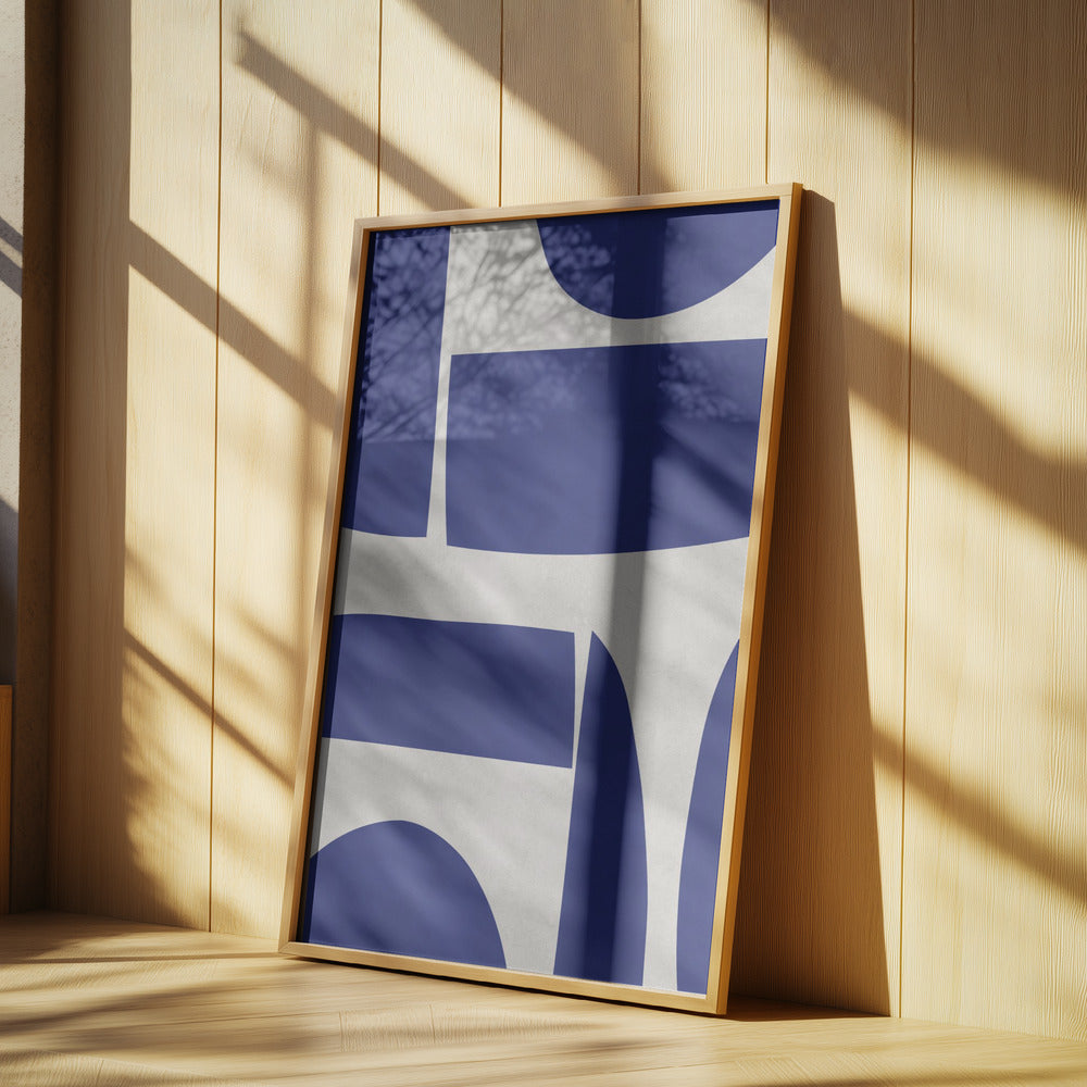 Curved shapes 1 Poster och Canvastavla