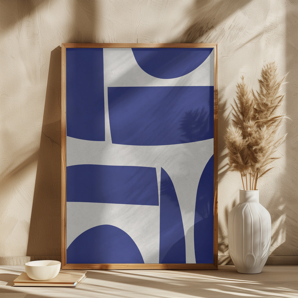 Curved shapes 1 Poster och Canvastavla