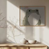 Grumpy Frog I Poster och Canvastavla